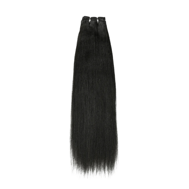 Straight Hair Extensions Bundles – 100% Virgin Human Hair, Silky Smooth Texture