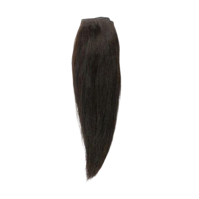 Yaki Straight Hair Extensions Bundles – 100% Virgin Human Hair, Natural Textured Straight Look, Soft & Durable, Full Volume, Available in Multiple Lengths