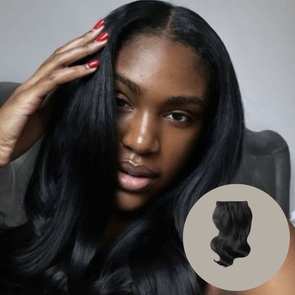 HD Real Scalp Body Wave Closure Wig – 100% Raw Human Hair, Natural Black, Pre-Plucked Hairline, Transparent HD Lace, Glueless, Soft Wavy Texture