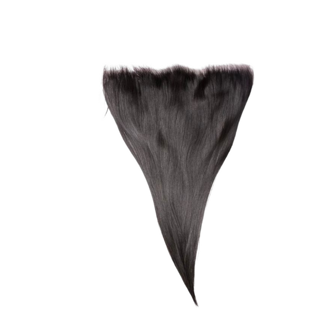 Straight Lace Frontal – 100% Virgin Human Hair, HD Transparent Lace, Natural Straight Texture, Seamless Blend & Versatile Styling