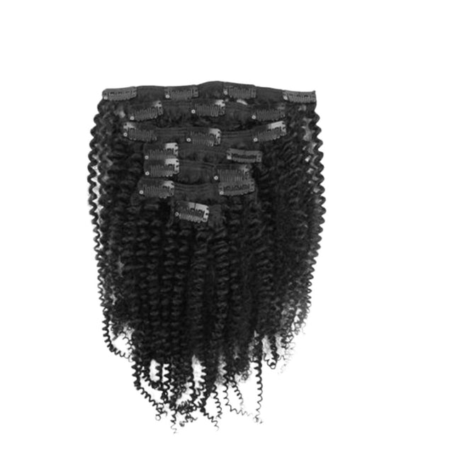 Kinky Curl Clip-In Hair Extensions | 100% Virgin Human Hair