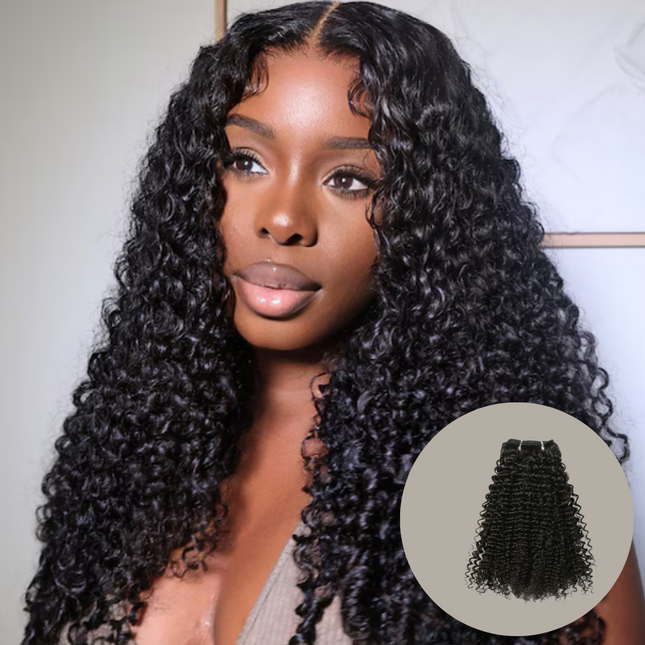 HD Deep Wave Frontal Lace Wig – 100% Raw Human Hair, Natural Black, 13x4 Transparent Lace, Pre-Plucked Hairline, Glueless, Bold Defined Curls