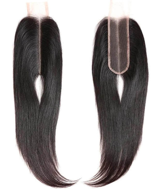 Straight 2x6 Lace Closure – 100% Virgin Human Hair, HD Transparent Lace, Slim Base for Middle Part, Silky Straight Texture, Seamless Natural Blend